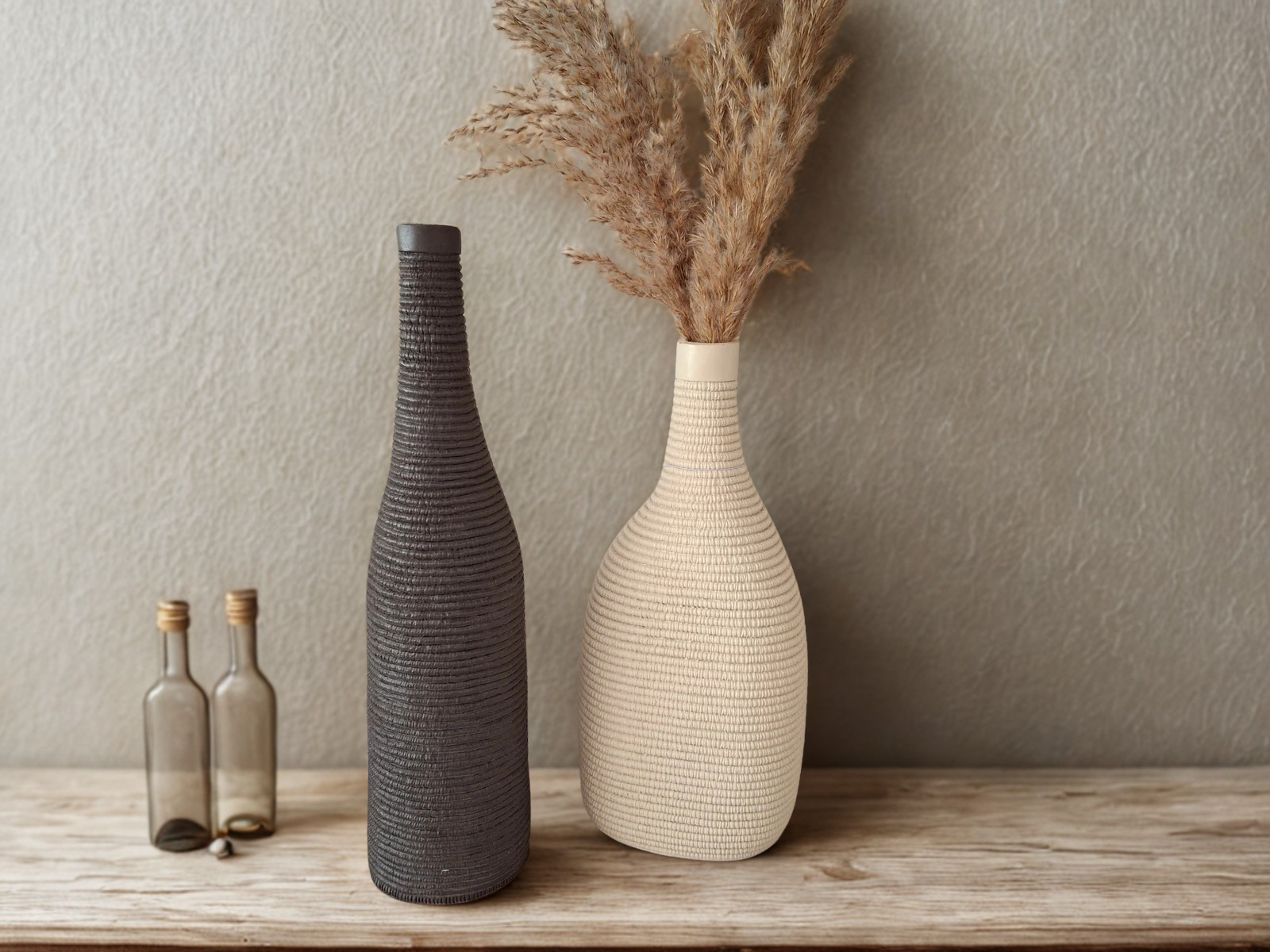 Vaas Youna crème, 14 x 33 cm.