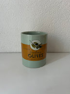 Pot Olives blauw Ø 11 cm, 14 cm hoog