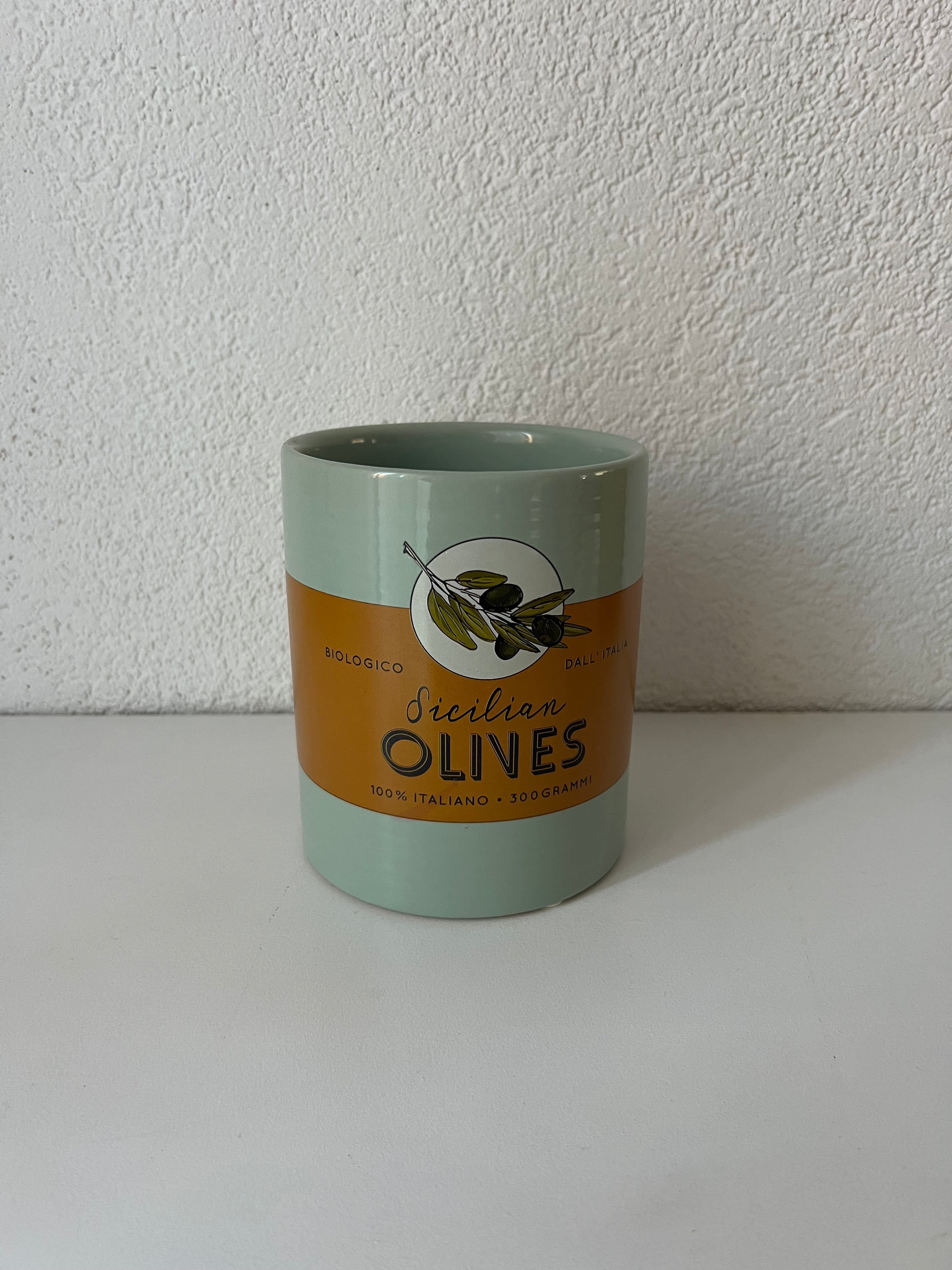 Pot Olives blauw Ø 11 cm, 14 cm hoog