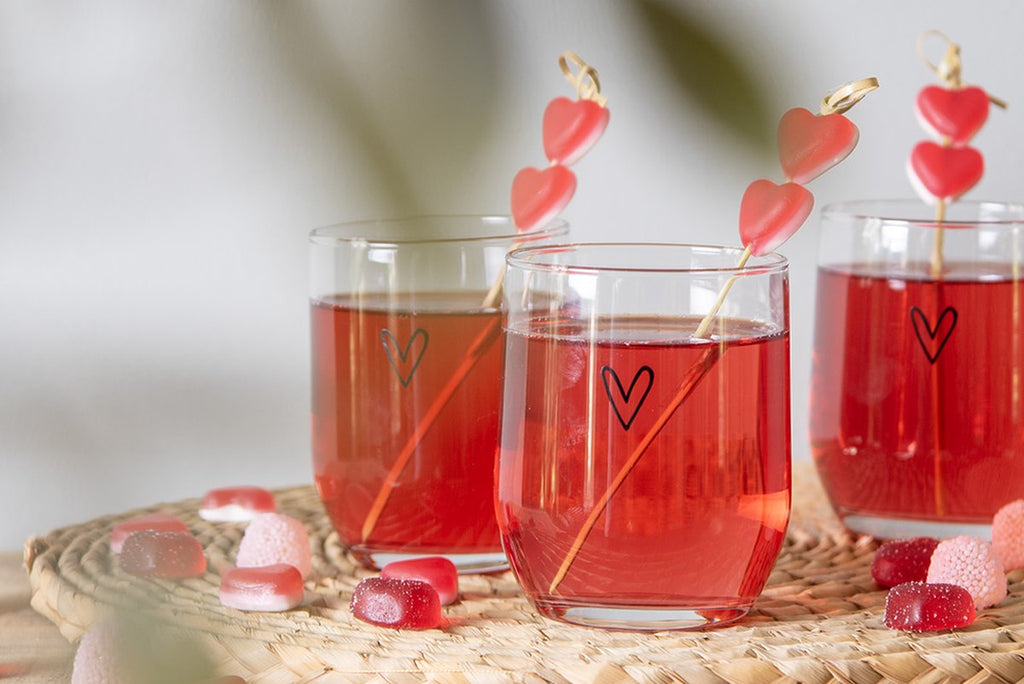 Clayre & Eef Waterglas Hart 300 ml Transparant Glas