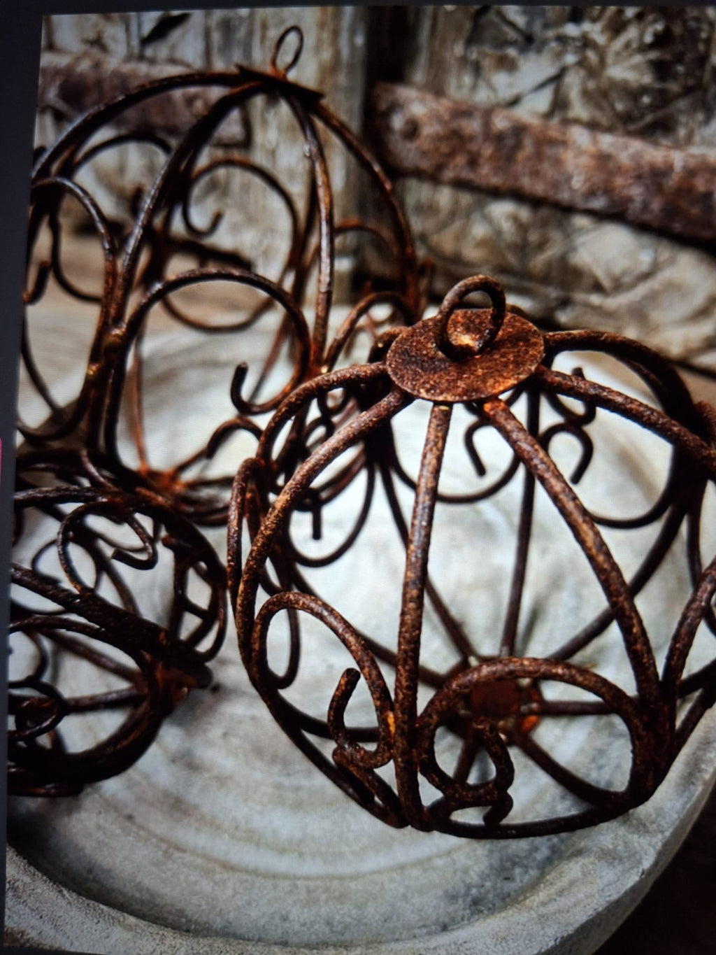 Mosbal S rustiek roestkleur Barn 12