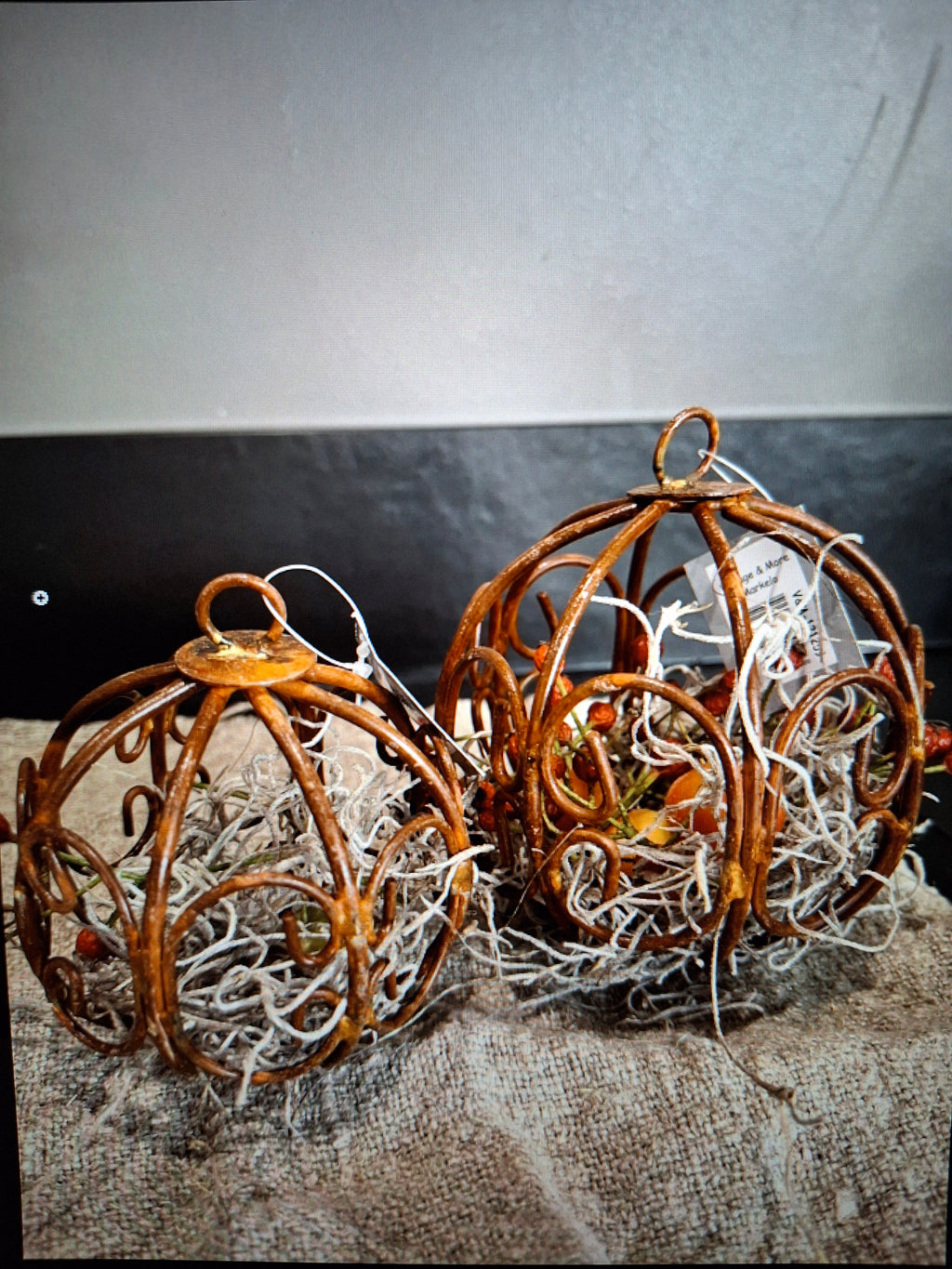 Mosbal M rustiek roestkleur Barn 12