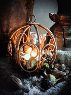 Mosbal M rustiek roestkleur Barn 12