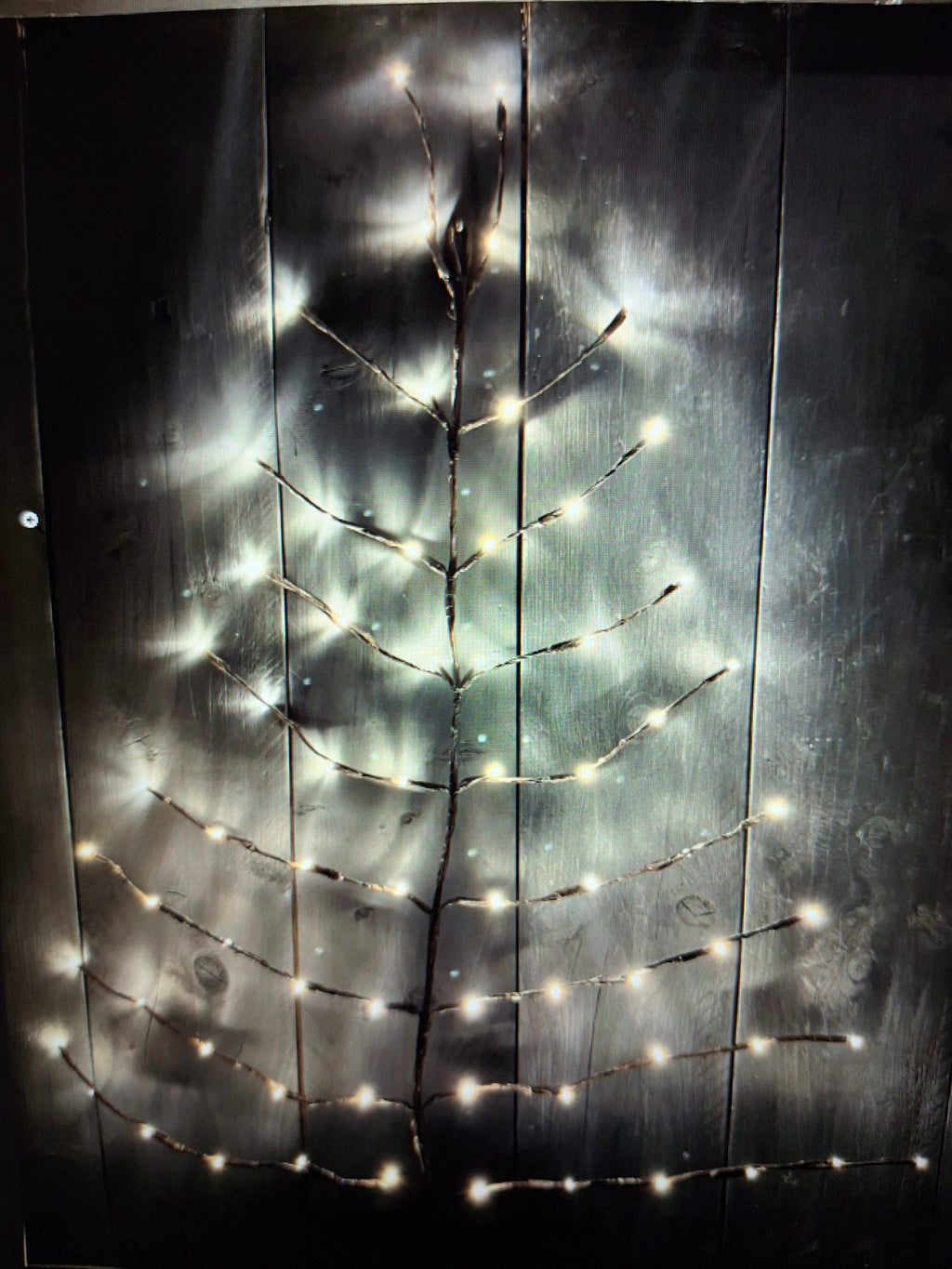 Countryfield Wall Hanging Christmas Tree, 100 x 120 cm, 136 led