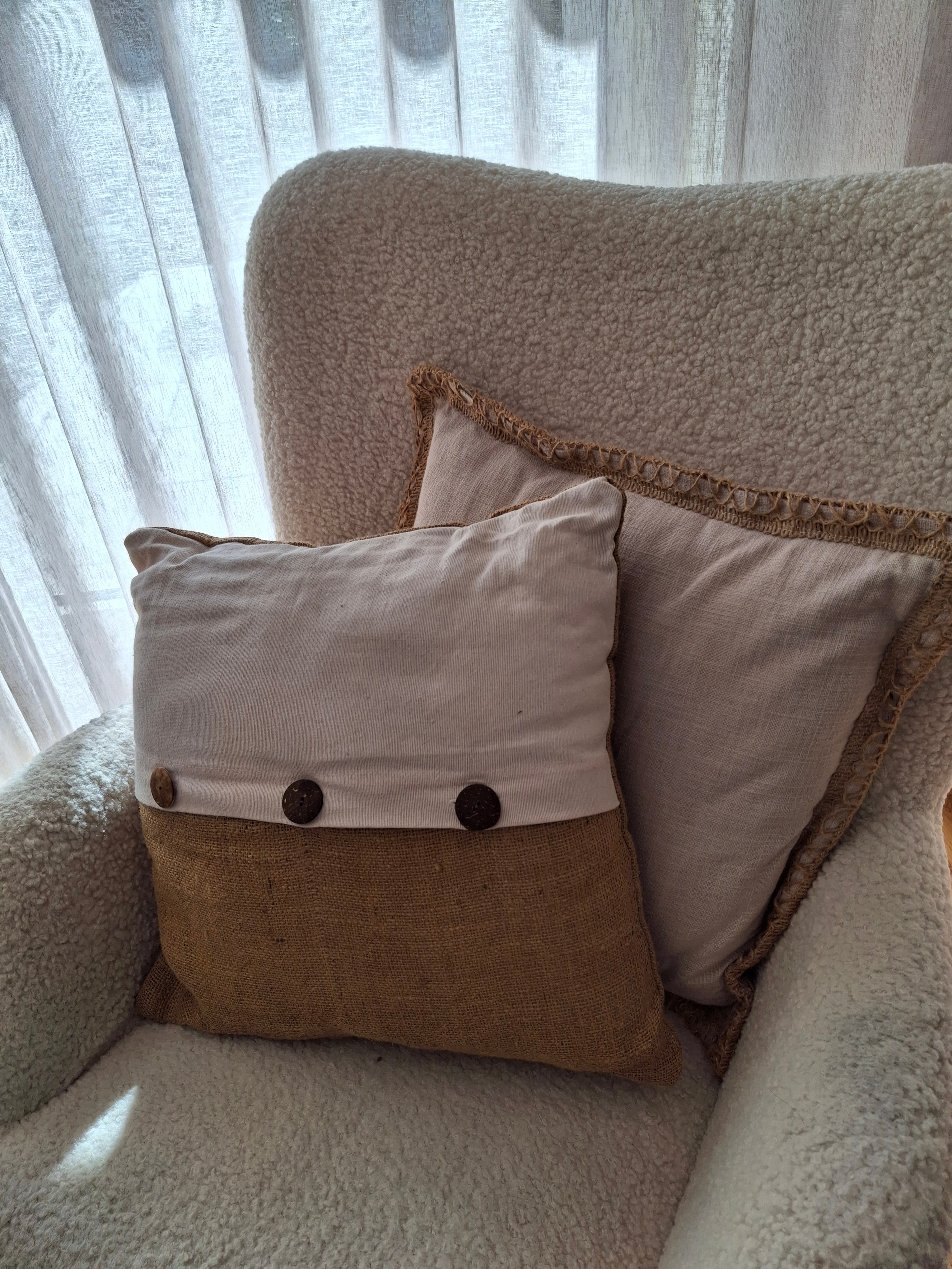 Set 2 kussens Cute Dutch lichtroze, 45 x 45 cm.