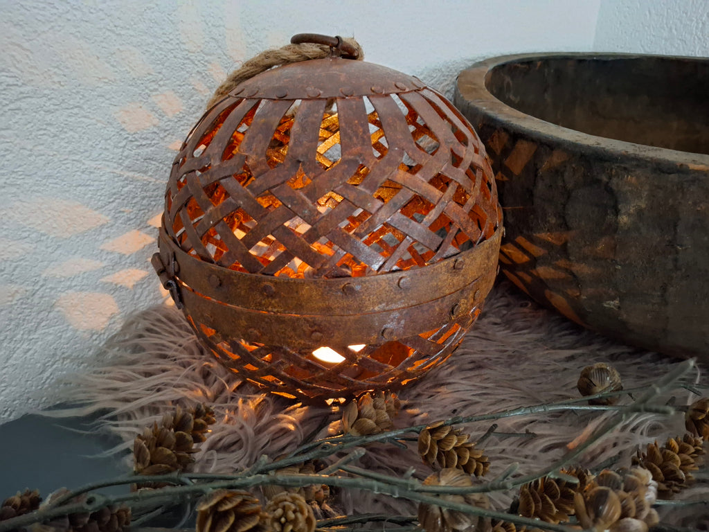 Decoratieve Sfeerbol roest S