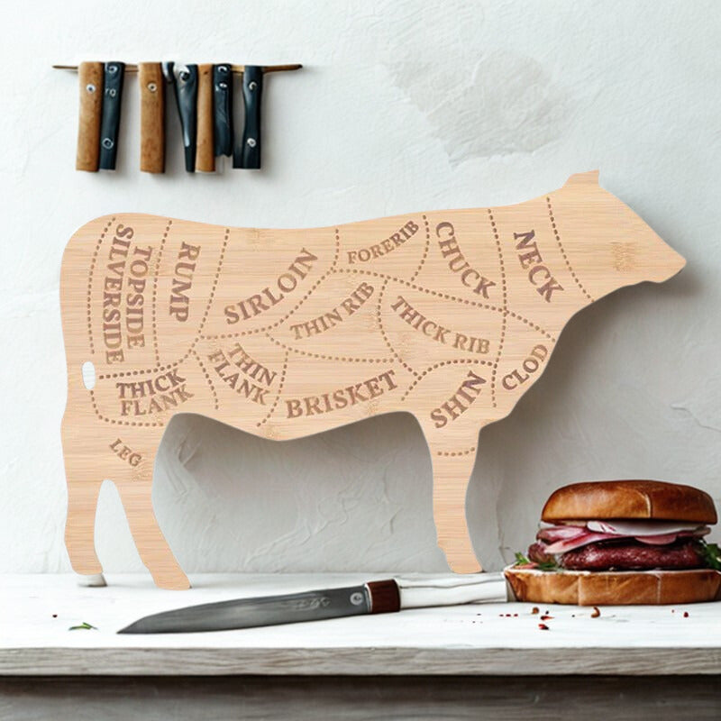 Esschert Design snijplank Koe, 49.5 x 31 cm