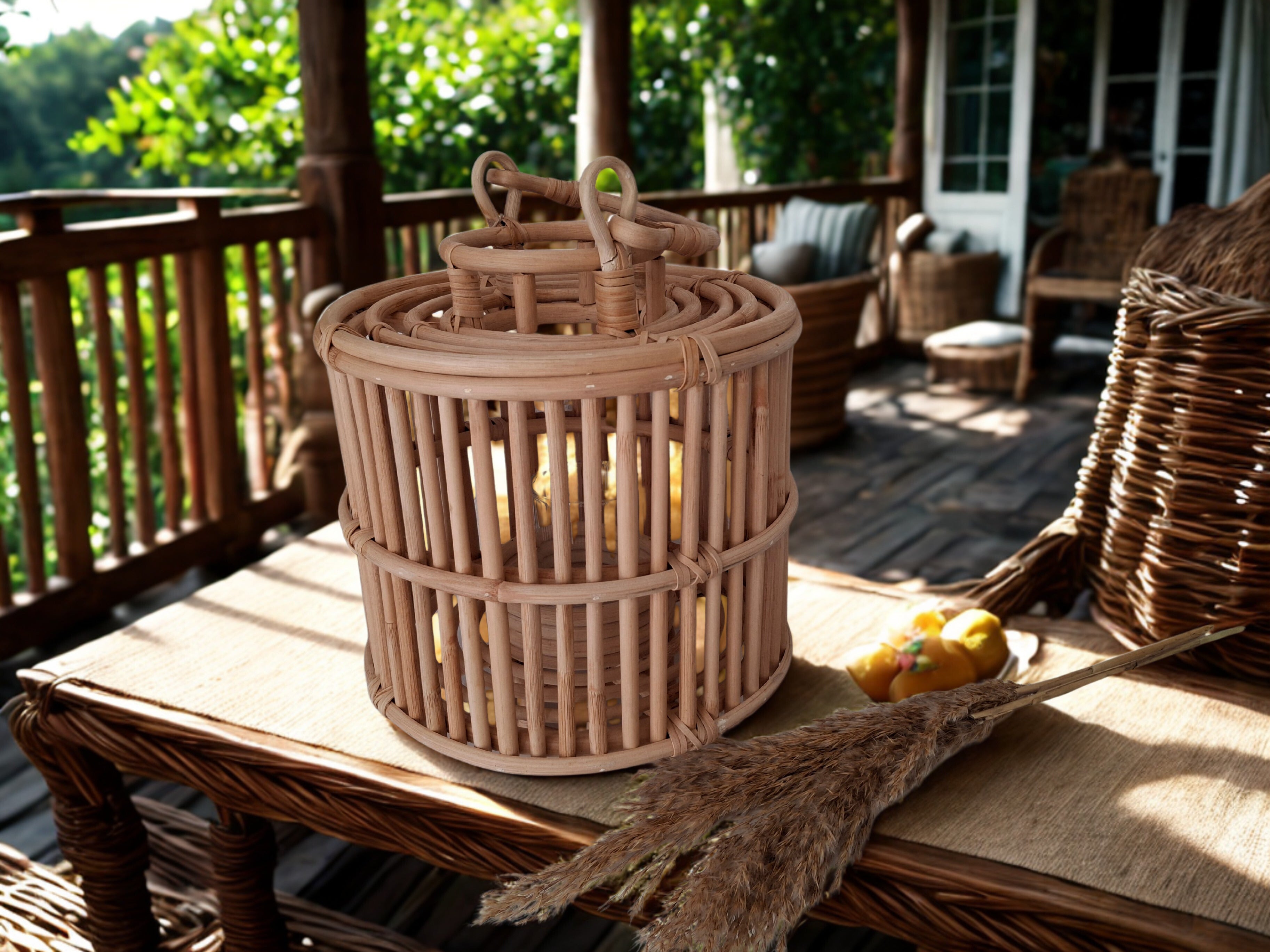 Windlicht Ibiza, Ø 27 cm, hoogte 34 cm