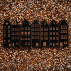 Esschert Design deurmat kokos Grachtenpanden, 75 x 31 cm