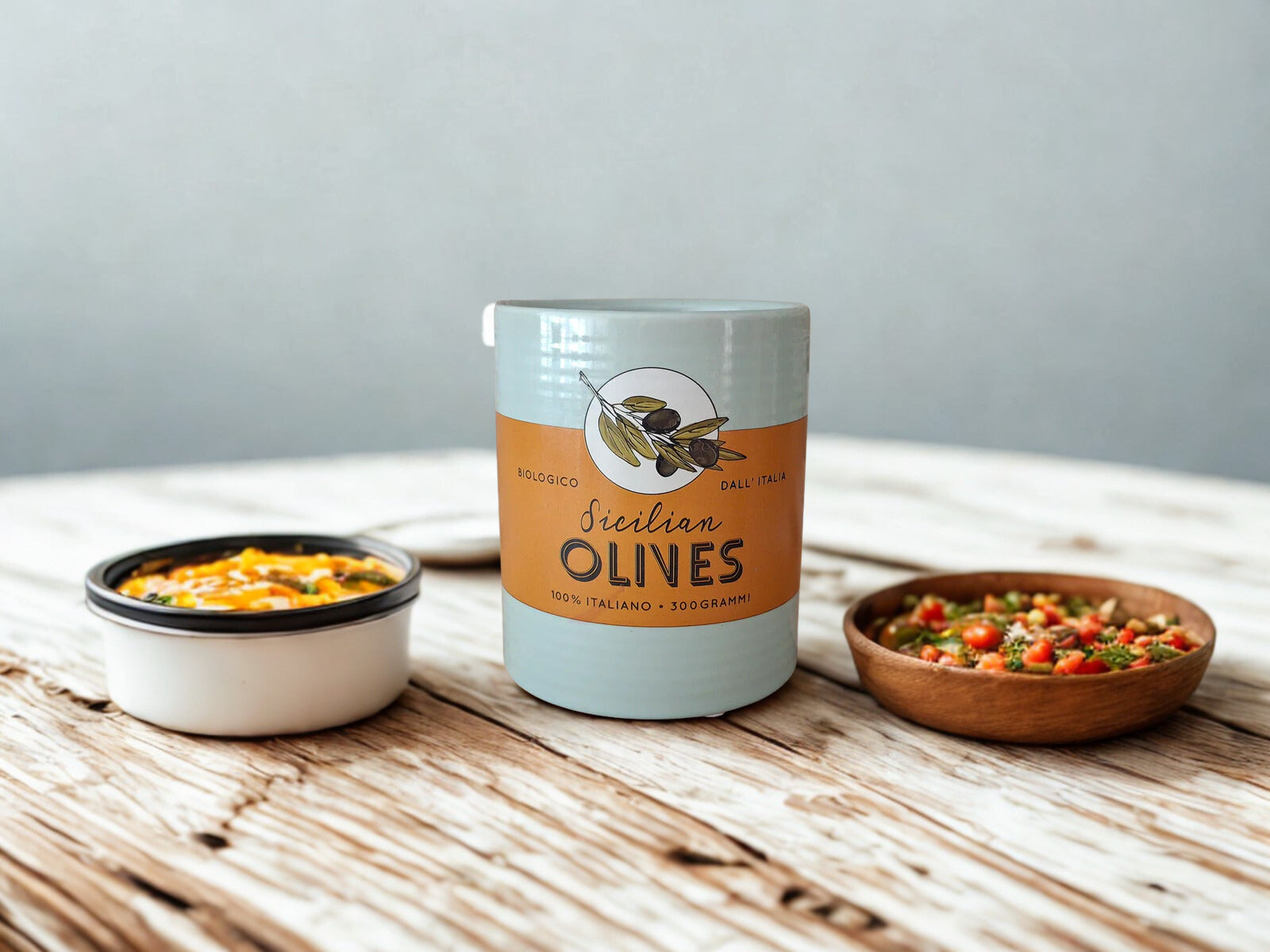 Pot Olives blauw Ø 11 cm, 14 cm hoog