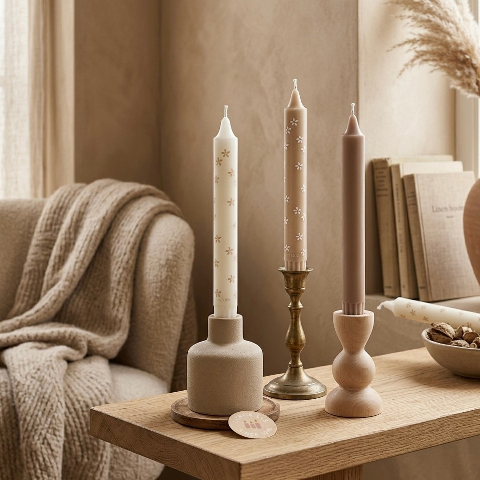 LYS Kaars bloem, hoogte 19 cm