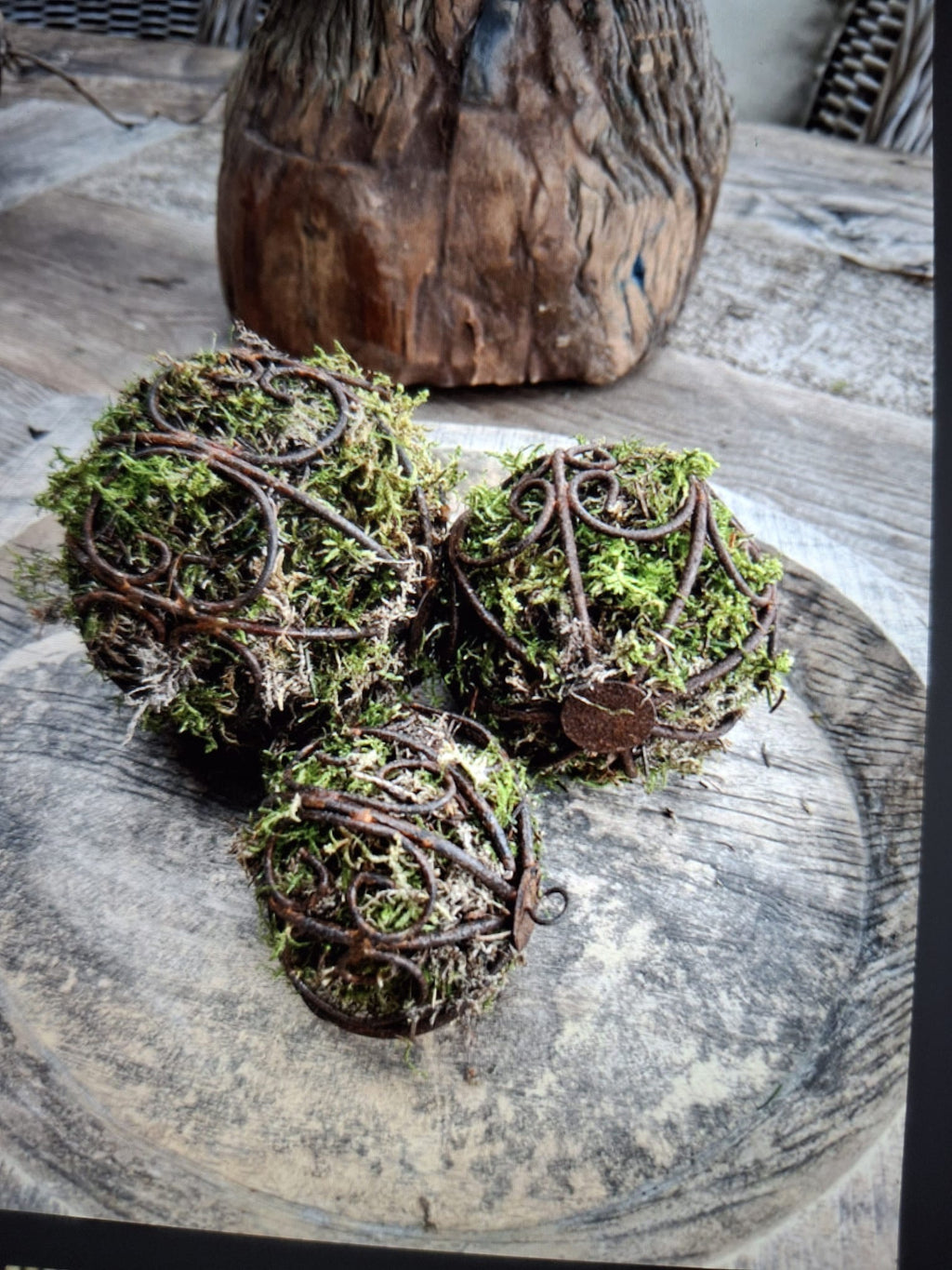 Mosbal S rustiek roestkleur Barn 12