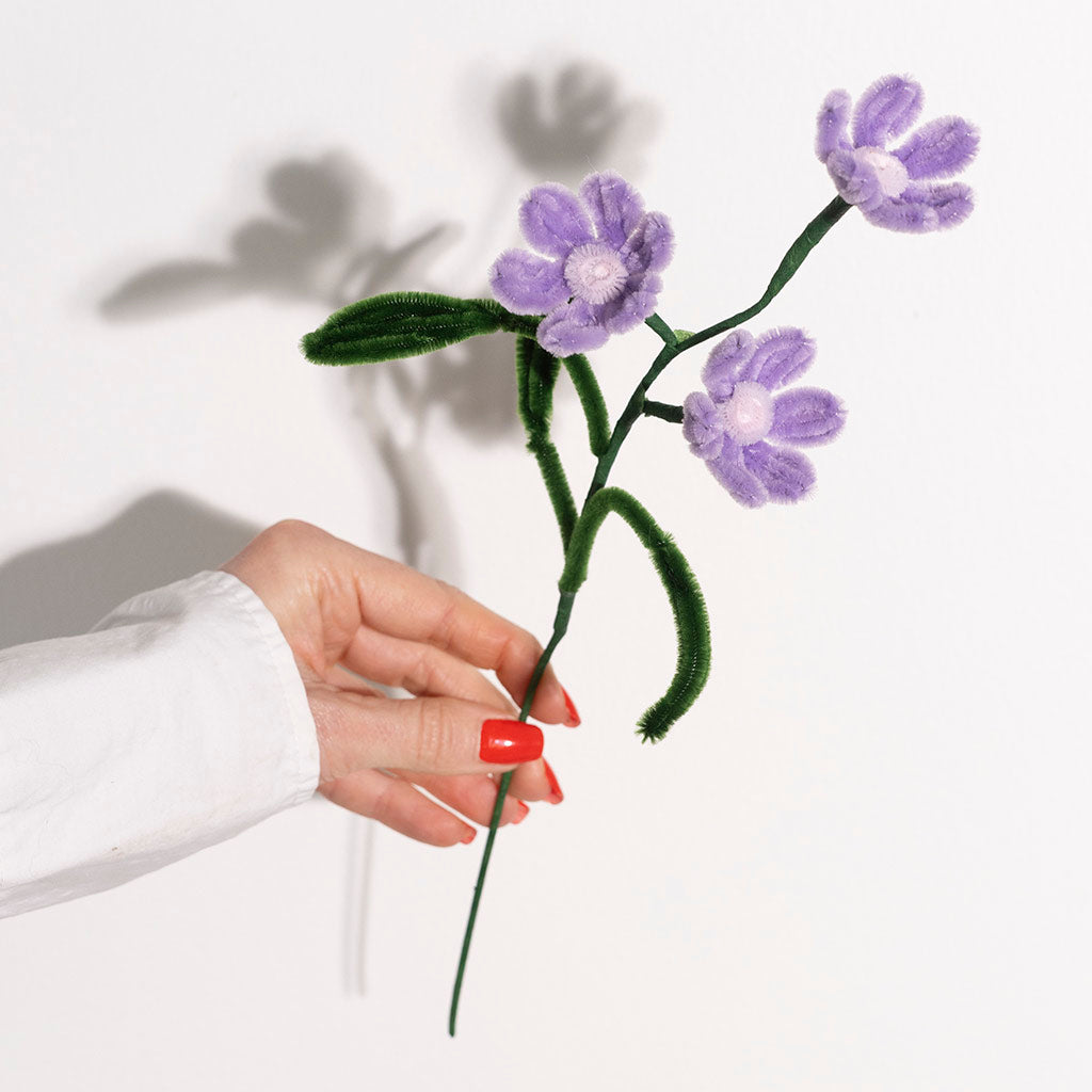 Hobbyset Bloemen van Chenilledraad