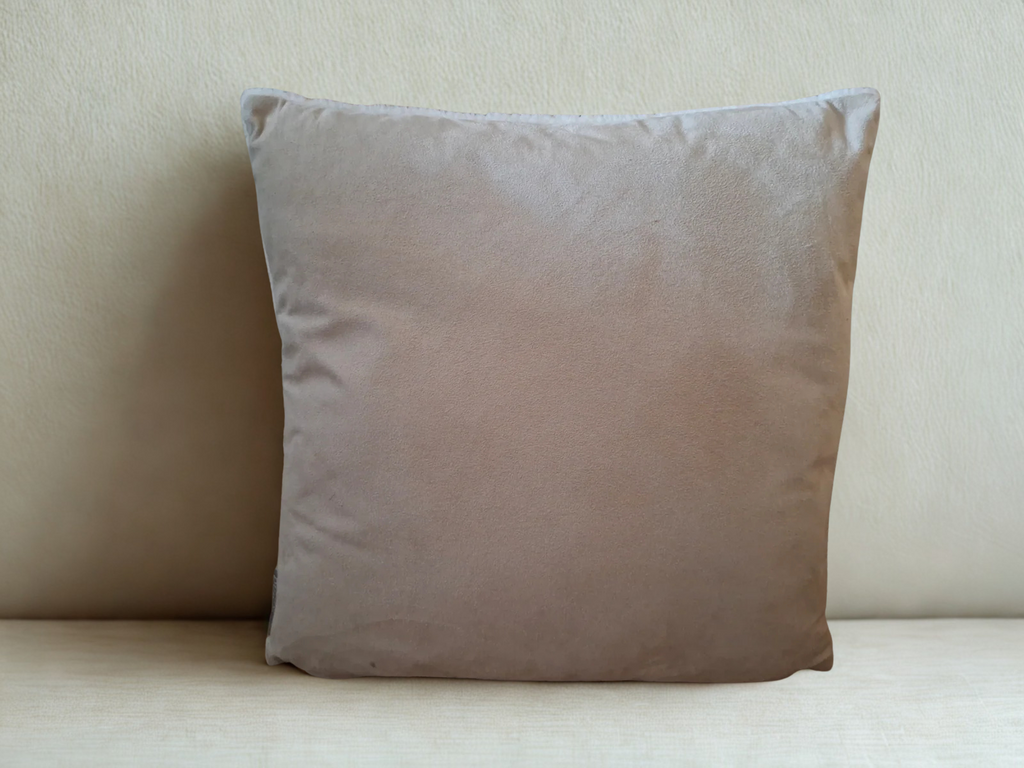 Kussen Teddy/beige 45 x 45 cm
