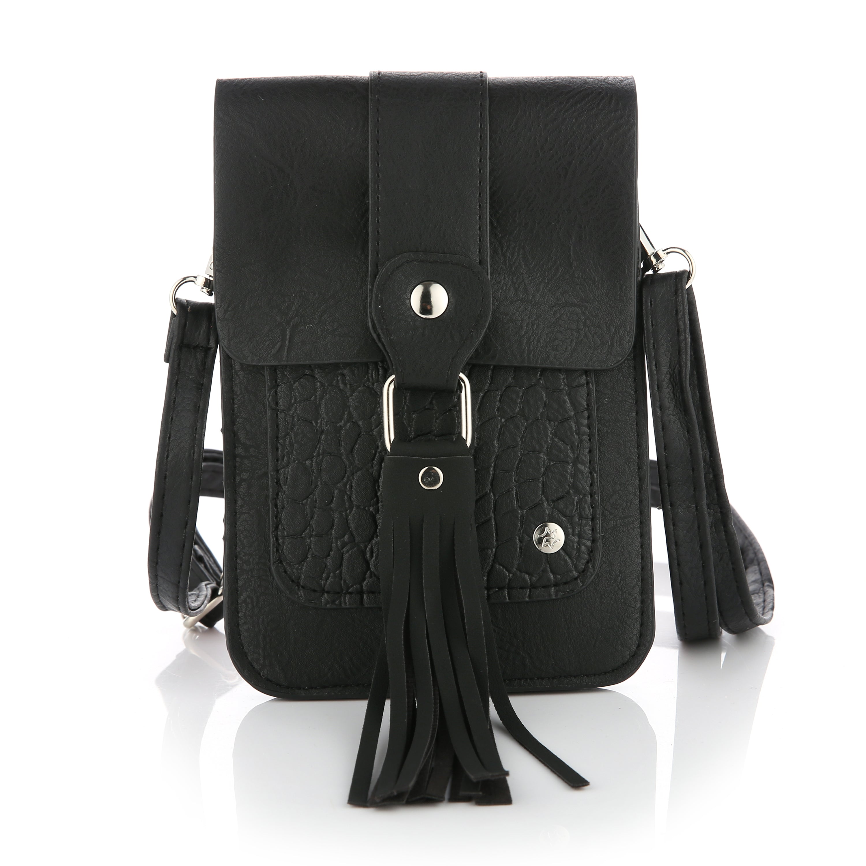 Telefoontasje - zwart