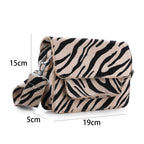 Dierenprint schouder tas - zebra