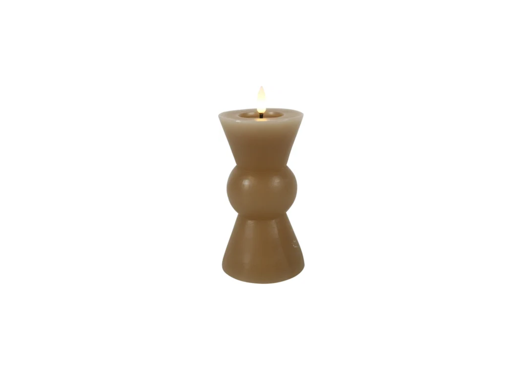 Countryfield Led kaars beige, hoogte 18 cm