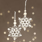 Hobbyset sneeuwvlok macramé
