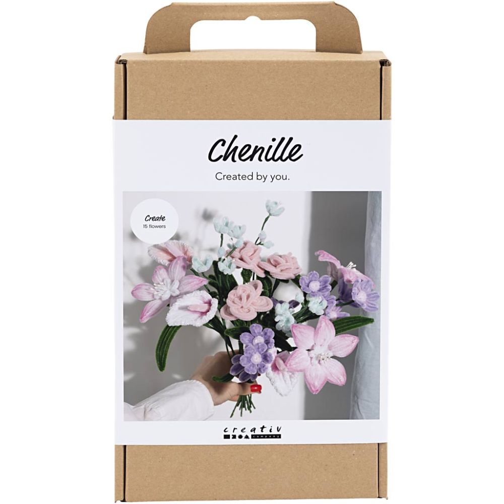 Hobbyset Bloemen van Chenilledraad