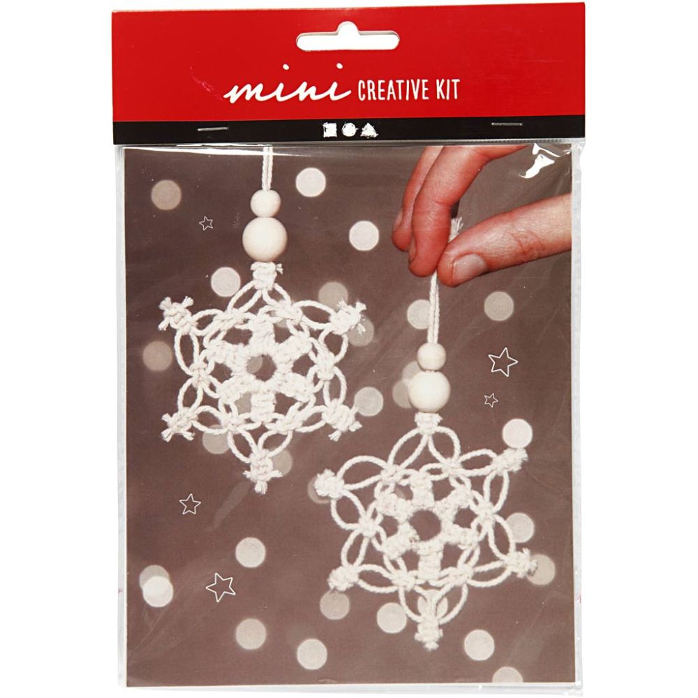 Hobbyset sneeuwvlok macramé