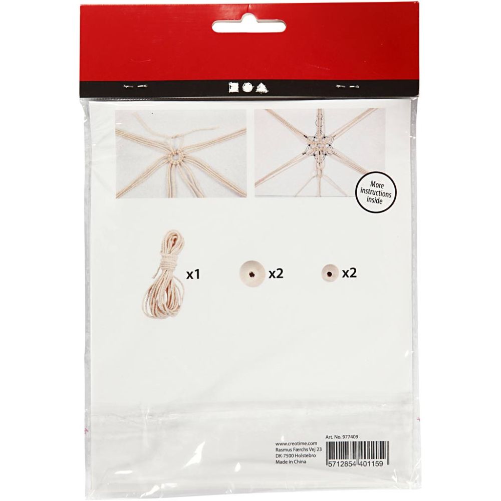 Hobbyset sneeuwvlok macramé