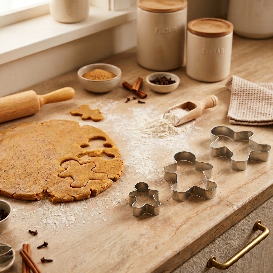 Uitsteekvormpjes ginger bread