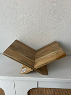 Boekenstandaard Light & Living hout, 36 x 25 x 15.5 cm
