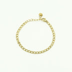 Fijne schakel armband - goud