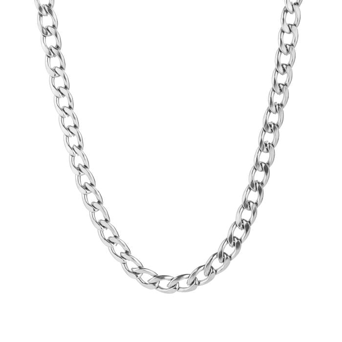 Schakel ketting - zilver