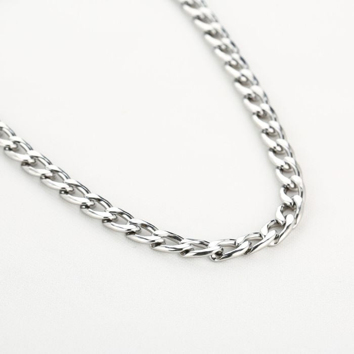 Schakel ketting - zilver