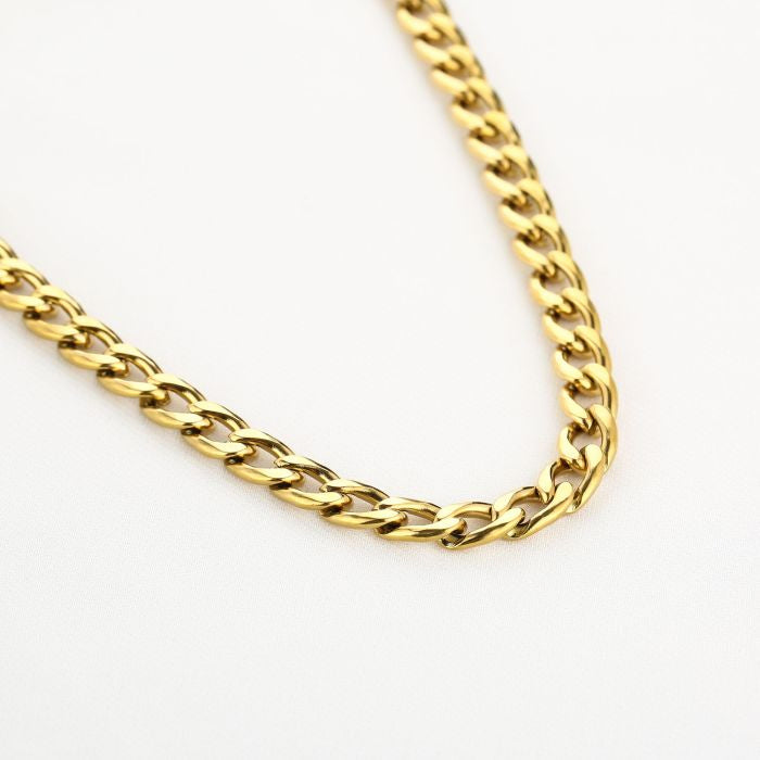 Schakel ketting - goud