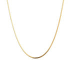 Platte ketting - goud