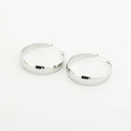 Flat hoops - zilver