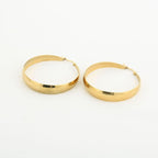 Flat hoops - goud