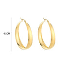 Flat hoops - goud