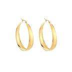 Flat hoops - goud