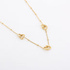 Ketting met hartjes - goud