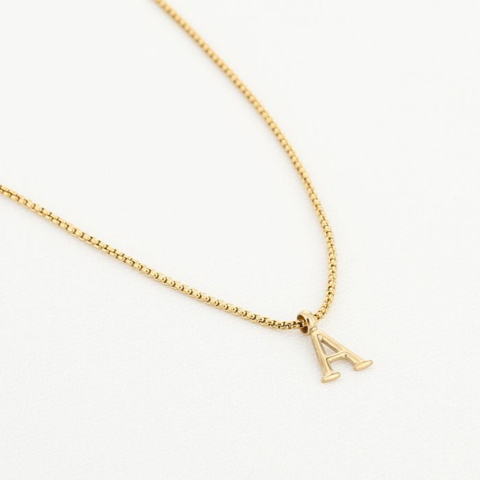 Initialen ketting A - goud