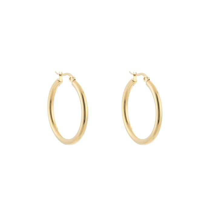 25mm basic hoops - goud