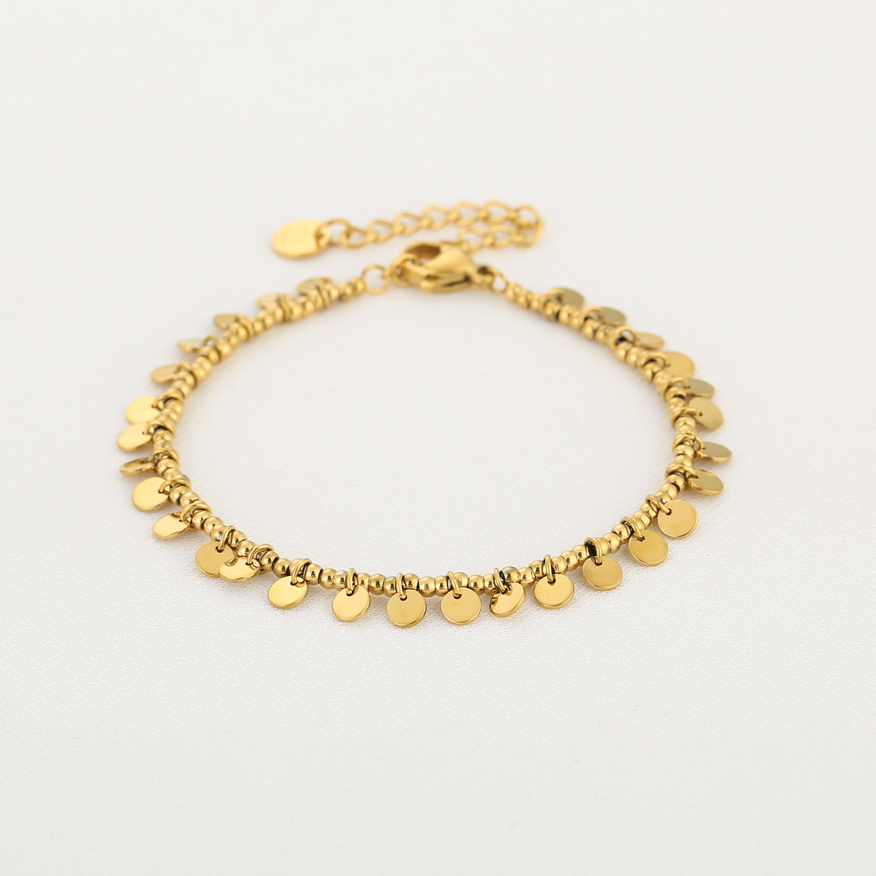 Muntjes armband - goud