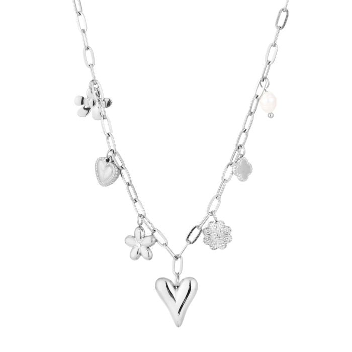 Bedel ketting - charms - zilver