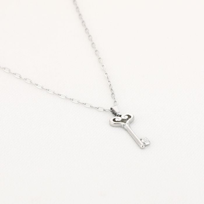 Ketting sleutel - zilver