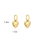 Hartjes oorbellen - goud