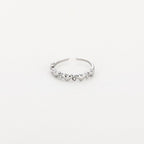 Zirkonia ring - zilver