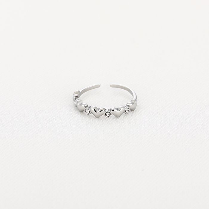 Zirkonia ring - zilver