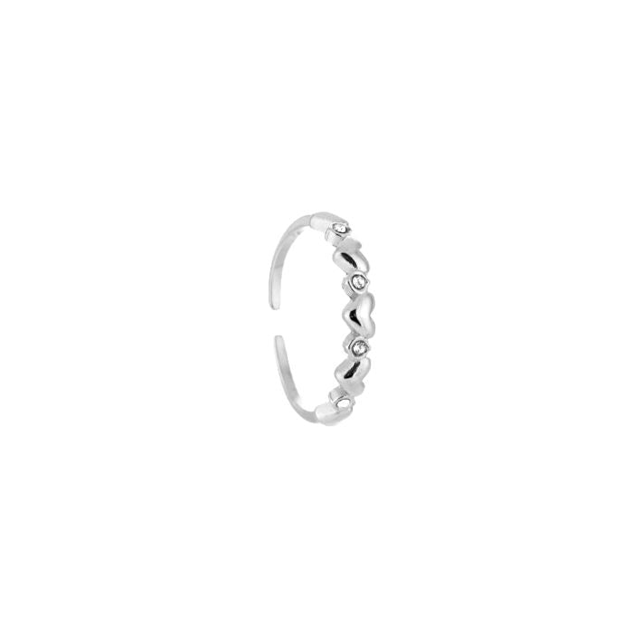 Zirkonia ring - zilver