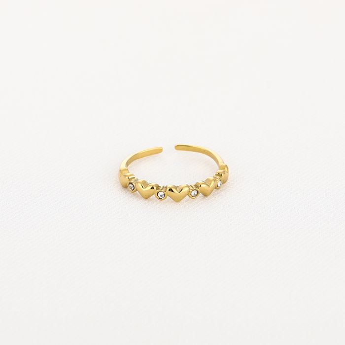 Zirkonia ring - goud