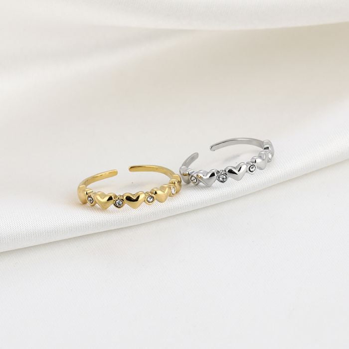 Zirkonia ring - goud