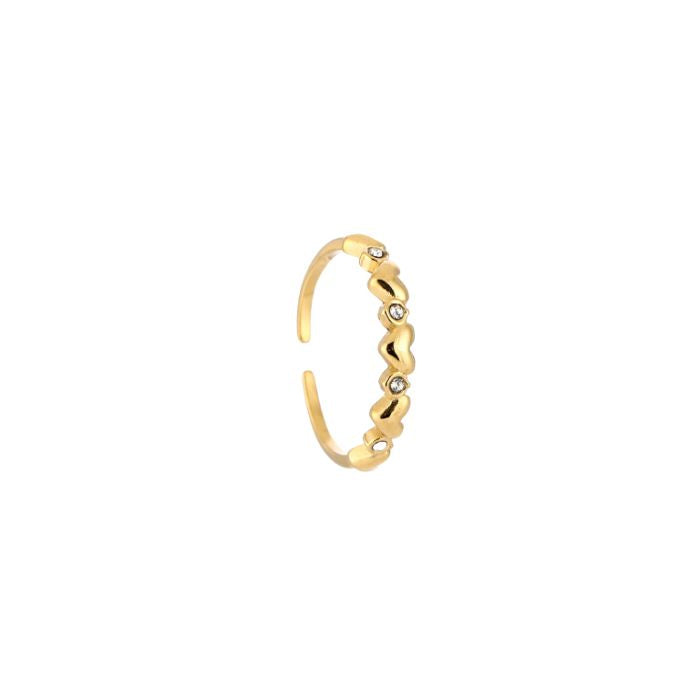 Zirkonia ring - goud