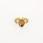 Chique zirkonia ring - brown